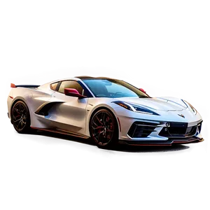 Corvette C8 At Dawn PNG 67
