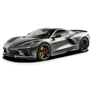 Corvette C8 In Action PNG Qta50