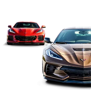 Corvette C8 With Custom Rims PNG 06252024