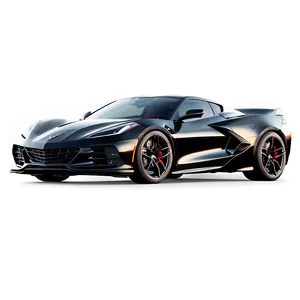 Corvette C8 With Custom Rims Png Nlj43 PNG image