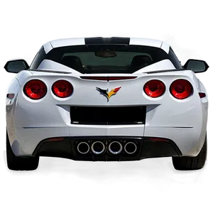 Corvette Rear View Png 06252024 PNG image