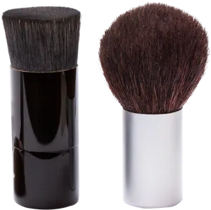 Cosmetic Brushes Blackand White PNG image