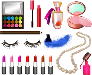 Cosmeticsand Accessories Collection PNG image