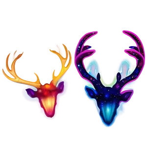 Cosmic Antler Design PNG Sry