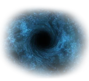 Cosmic Black Hole Illustration PNG image