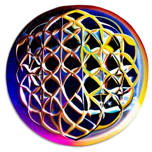 Cosmic Flower Of Life Illustration Png 06252024 PNG image