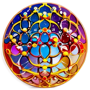 Cosmic Flower Of Life Illustration PNG 57