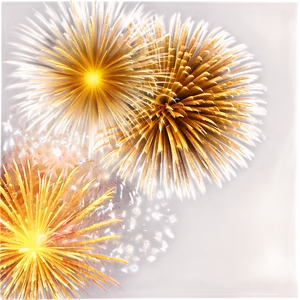 Cosmic Gold Fireworks PNG Cjq PNG