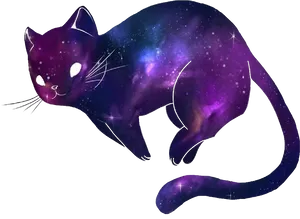 Cosmic Kawaii Cat.png PNG image