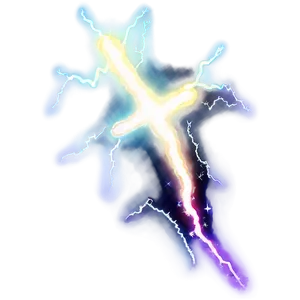 Cosmic Lightning Bolt PNG 48