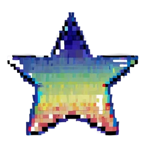 Cosmic Pixel Star Icon Png 68 PNG image