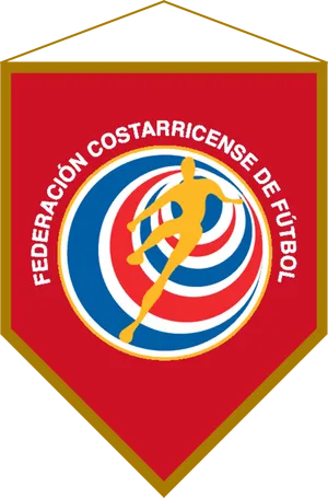 Costa Rican Football Federation Pennant PNG image