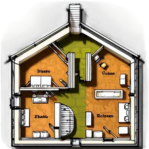 Cottage Floor Plan Png Vve74 PNG image