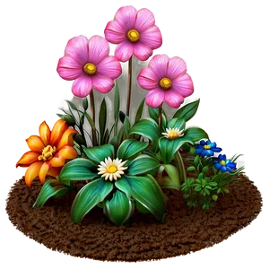 Cottage Flower Bed Png 06272024 PNG image