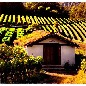 Cottage In A Vineyard Png Rte PNG image