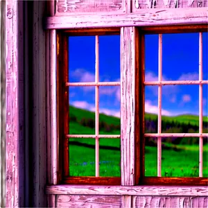 Cottage Pane Window PNG Omh20