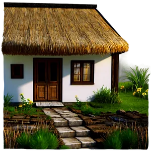 Cottage With A Thatched Roof Png 11 PNG image