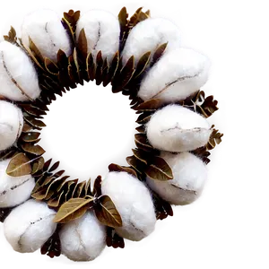 Cotton Boll Wreath Png 62 PNG image