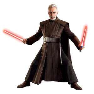 Count Dooku Dueling Stance Png 06292024 PNG image