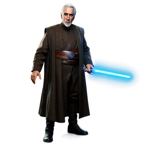 Count Dooku Jedi Master Png 06292024 PNG image