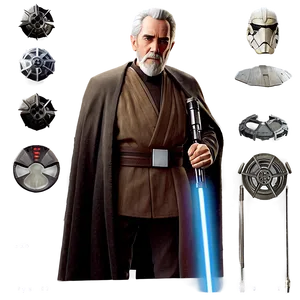 Count Dooku Star Wars Legacy Png Kxr33 PNG image