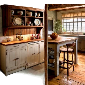 Country Cottage Kitchen PNG 8