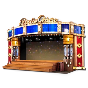 Country Music Concert Stage PNG 06262024