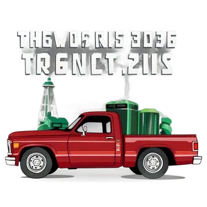 Country Red Truck Png 06282024 PNG image