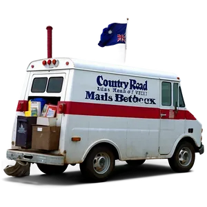 Country Road Mail Truck PNG 41