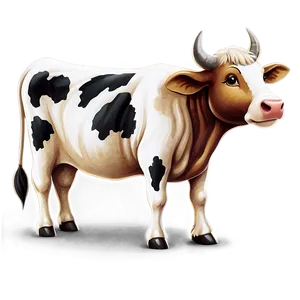 Country Style Cow Clipart Png Jtn PNG image