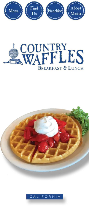 Country Waffles Breakfast Menu