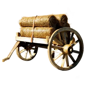 Countryside Hay Cart Png 06122024 PNG image