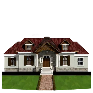 Countryside Mansion Vista PNG Cmx