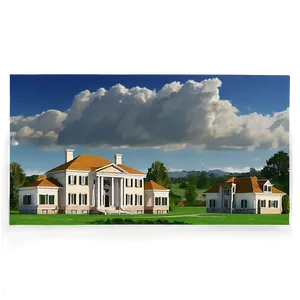 Countryside Mansion Vista PNG Ecc20