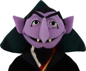 Countvon Count Sesame Street Character PNG image