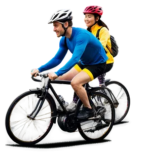 Couple Cycling Together PNG 95 PNG