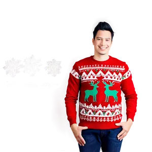 Couples Ugly Christmas Sweater PNG Fab2 PNG