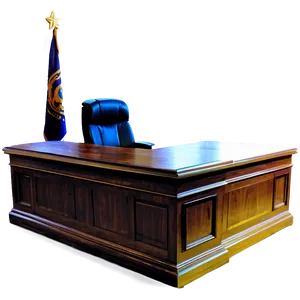 Courtroom Prosecutor Desk PNG 06262024