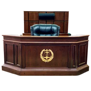 Courtroom Witness Stand PNG 06262024