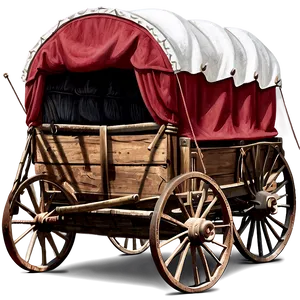 Covered Wagon Exploration Graphic PNG Lbl81 PNG