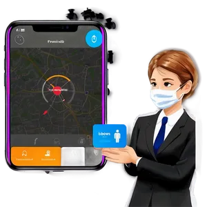 Covid 19 Contact Tracing App PNG Pcx