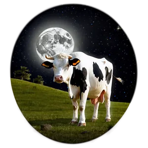 Cow And Moon Png 59 PNG image