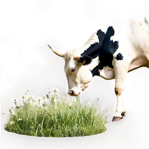 Cow Eating Grass Png Wjm59 PNG image