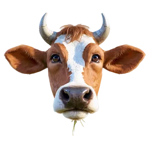 Cow Face Cute Clipart Png 06272024 PNG image