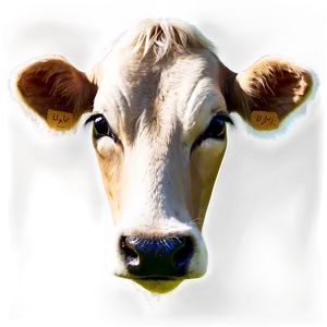 Cow Face On Green Background PNG 06212024 PNG
