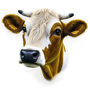 Cow Face On Green Background PNG Dbr91 PNG