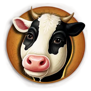 Cow Face Painting PNG 06212024