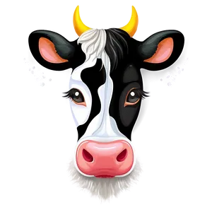 Cow Face Painting PNG Lvm PNG