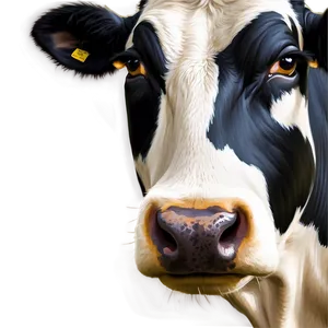 Cow Face Vector PNG 06212024