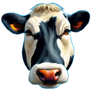 Cow Face Vector PNG Qsc12 PNG